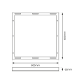 Ramka Aluminiowa 60x60 Backlit BIAŁY EKP0244 Eko-Light