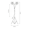 Naświetlacz Led na Statywie Bobby 2x30W 4000K EKNS0454 Eko-Light
