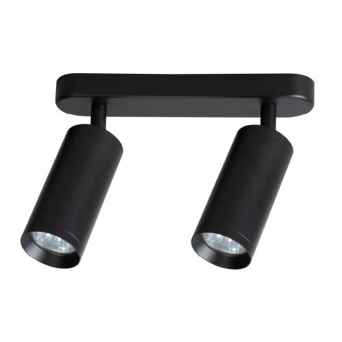 Lampa sufitowa RICKY z dwoma ruchomymi spotami czarna do holu 2xGU10 ML1144 Milagro