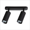Lampa sufitowa RICKY z dwoma ruchomymi spotami czarna do holu 2xGU10 ML1144 Milagro