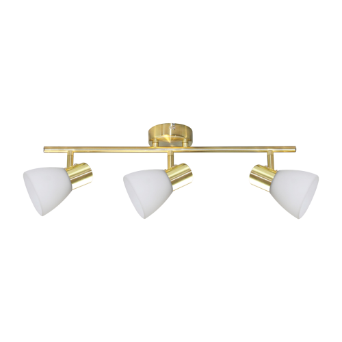 Lampa sufitowa JOTA ramię z trzema szklanymi reflektorkami 3xE14 do salonu ML1062 Milagro