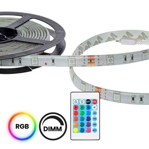 Zestaw Led RGB 5m IP65 Sterownik + Pilot EKZ2291 Eko-Light