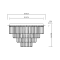 Lampa sufitowa MILANO fi 60cm 9xE14 ML1024 Milagro