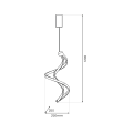 Lampa wisząca czarno złota COLIA serpentyny LED 19W nad stół ML1181 Milagro