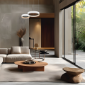 Podwójny ring lampa wisząca ORBITA LED 72W do eleganckiego salonu ML1187 Milagro