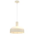 Lampa wisząca styl minimalistyczny VISBY kremowy metalowy klosz  1xE27 MLP1554 Milagro