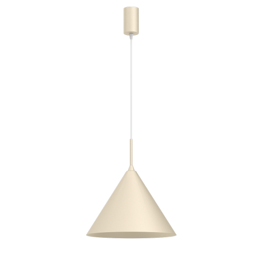 Elegancki zwis lampa wisząca CAPITAL kremowy klosz Ø32cm do salonu 1xGX53 MLP1560 Milagro