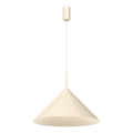 Lampa wisząca CAPITAL z dużym kremowym kloszem Ø46cm 1xGX53 MLP1643 Milagro