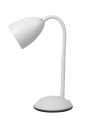 Minimalistyczna lampka biurkowa LOGIC z białym kloszem elastyczne ramię 1xE27 ML1636 Milagro