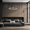 Lampa wisząca HOOP chromowany ring LED 27W regulacja wysokości ML1549 Milagro