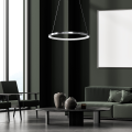 Lampa wisząca HOOP chromowany ring LED 27W regulacja wysokości ML1549 Milagro