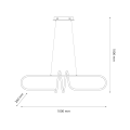 Lampa wisząca do futurystycznych wnętrz VERTIGO 54W LED 4000K ML1576 Milagro