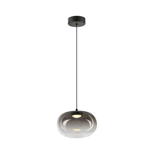 Lampa wisząca VASO dymiony szklany klosz LED 4W barwa ciepła ML1397 Milagro