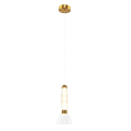 Lampa wisząca z dekoracyjnym szklanym kloszem LUCCO bursztyn LED 13W ML1418 Milagro