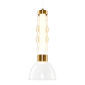 Lampa wisząca z dekoracyjnym szklanym kloszem LUCCO bursztyn LED 13W ML1418 Milagro