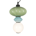 Designerska lampa wisząca ASCOLI LED 8W z ceramicznym barwnym kloszem do salonu ML1419 Milagro