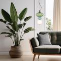 Designerska lampa wisząca ASCOLI LED 8W z ceramicznym barwnym kloszem do salonu ML1419 Milagro