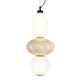 Lampa wisząca ASCOLI LED 18W do stylowego salonu klosz ceramika szkło ML1420 Milagro