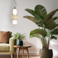 Lampa wisząca ASCOLI LED 18W do stylowego salonu klosz ceramika szkło ML1420 Milagro