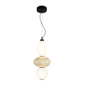 Lampa wisząca ASCOLI LED 18W do stylowego salonu klosz ceramika szkło ML1420 Milagro