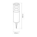 Słupek Solarny Fidel 3000K IP44 EKO1451 Eko-Light