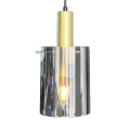 Lampa wisząca pojedynczy zwis ARCADIA złota elegancki szklany klosz na E27 ML1816 Milagro