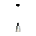 Lampa wisząca ARCADIA czarna klosz szklany do jadalni nas stół 1xE27 ML1818 Milagro