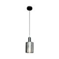Lampa wisząca ARCADIA czarna klosz szklany do jadalni nas stół 1xE27 ML1818 Milagro