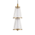 Lampa wisząca zwis z symetrycznymi kloszami SANSA LED 5W do jadalni ML1820 Milagro