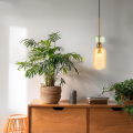 Lampa wisząca MOLLY AMBER z szklanym bursztynowym  kloszem 1xE14 ML1823 Milagro