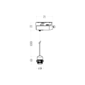 Zawiesie Hang Track Czarny 1xE27 ML2278 Milagro