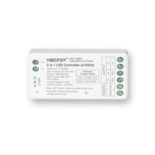 MI-LIGHT Kontroler SR2 2w1 MONO/CCT 12-24VDC 12A FUT035S+