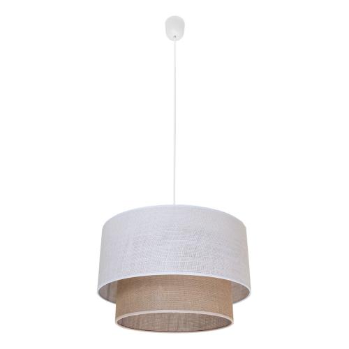 Lampa wisząca z podwójnym kloszem BUENO pastelowy klosz na E27 do salonu MLP1826 Milagro