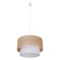 Lampa wisząca BUENO beżowa, klosz juta Ø35cm nad stolik kawowy, gwint E27 MLP1827 Milagro