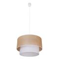 Lampa wisząca BUENO beżowa, klosz juta Ø35cm nad stolik kawowy, gwint E27 MLP1827 Milagro