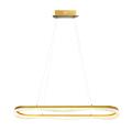 Stylowa lampa wisząca PRECIOSA LED 4000K 45W złota z akrylowymi kryształkami nad stół ML1868 Milagro