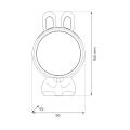 Lampka nocna projektor króliczek KOSMONAUTA 4W LED ML2262 Milagro