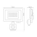 Naświetlacz LED 30W 4000K PIR EKN1626 Eko-Light