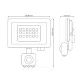 Naświetlacz LED 50W 4000K PIR EKN1627 Eko-Light