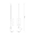 Dekoracyjny kinkiet TORCH biały LED 6W+3W 4000K 720lm do sypialni ML1567 Milagro
