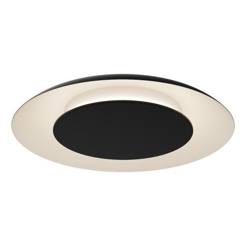 Lampa sufitowa PIATTINO czarna do salonu LED 30W 3000K-6000K Ø400 ML1811 Milagro