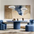 Lampa wisząca PIATTINO biała nad wyspę kuchenną LED 30W 3000K-4000k-6000K  ML1813 Milagro
