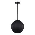 Lampa wisząca DANIA z czarna, klosz z materiału, gwint E27 ML1806 Milagro