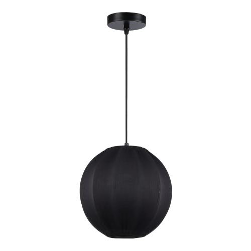 Lampa wisząca DANIA z czarna, klosz z materiału, gwint E27 ML1806 Milagro