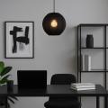 Lampa wisząca DANIA z czarna, klosz z materiału, gwint E27 ML1806 Milagro