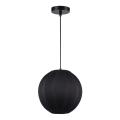 Lampa wisząca DANIA z czarna, klosz z materiału, gwint E27 ML1806 Milagro