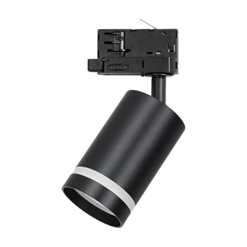 Reflektorek PIPE RING czarny system szynowy 3-fazowy, gwint GU10 ML2308 Milagro