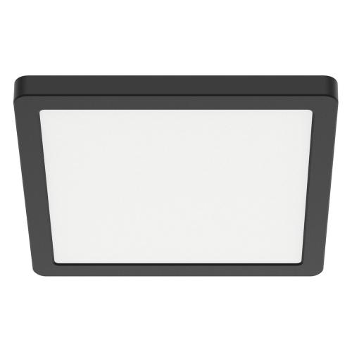 Plafon EVORA czarny kwadrat LED 12W 840lm barwa 3000-6000K do salonu ML1795 Milagro