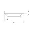Plafon EVORA czarny kwadrat LED 12W 840lm barwa 3000-6000K do salonu ML1795 Milagro