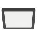 Plafon EVORA czarny kwadrat LED 12W 840lm barwa 3000-6000K do salonu ML1795 Milagro